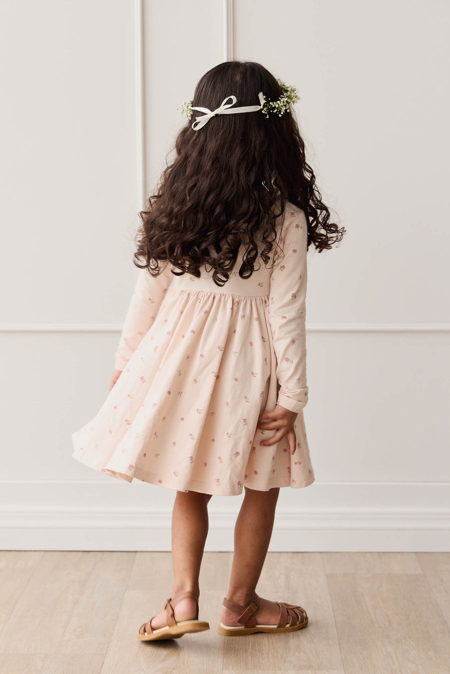 Organic Cotton Tallulah Dress - Meredith Morganite Childrens Dress from Jamie Kay NZ