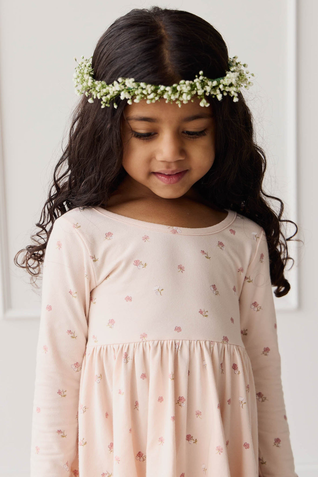 Organic Cotton Tallulah Dress - Meredith Morganite Childrens Dress from Jamie Kay NZ