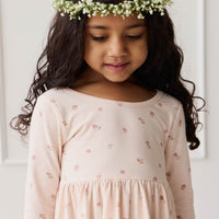 Organic Cotton Tallulah Dress - Meredith Morganite Childrens Dress from Jamie Kay NZ