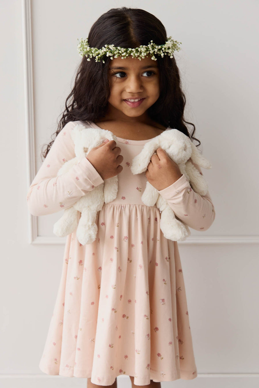 Organic Cotton Tallulah Dress - Meredith Morganite Childrens Dress from Jamie Kay NZ