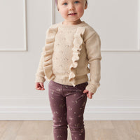 Organic Cotton Modal Everyday Legging - Petite Fleur Childrens Legging from Jamie Kay NZ