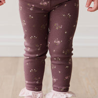 Organic Cotton Modal Everyday Legging - Petite Fleur Childrens Legging from Jamie Kay NZ