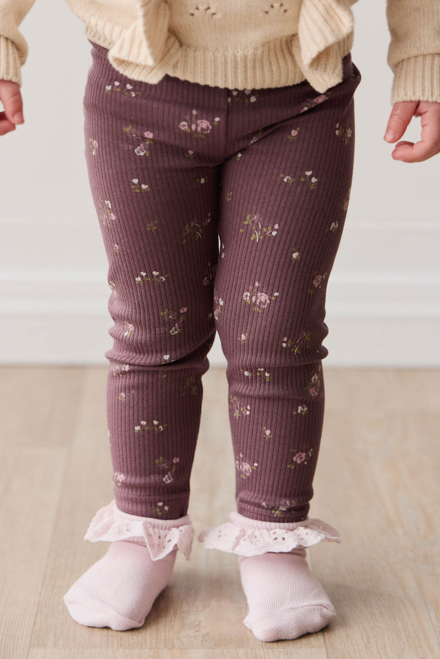 Organic Cotton Modal Everyday Legging - Petite Fleur Childrens Legging from Jamie Kay NZ