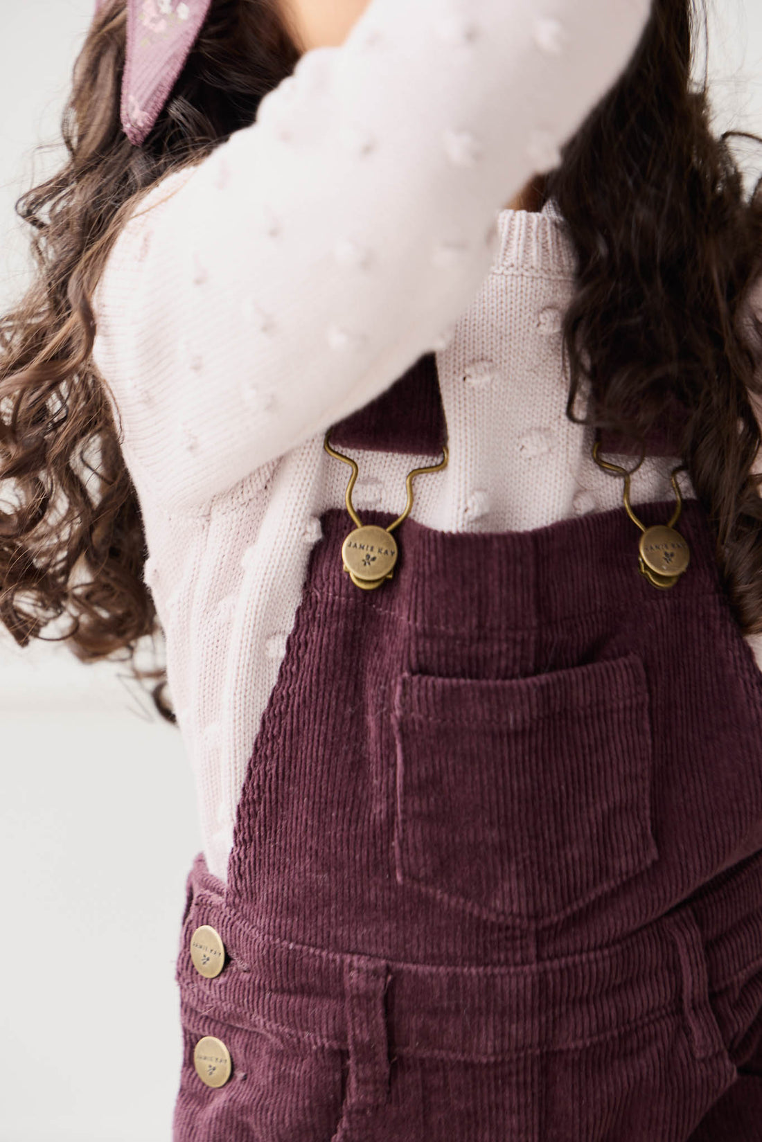 Jordie Cord Overall - Blackberry Childrens Overall from Jamie Kay NZ