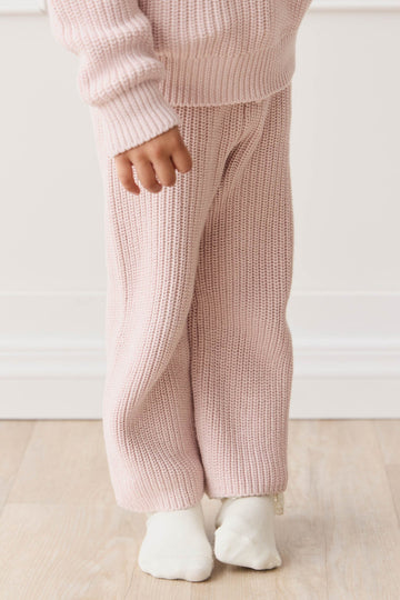 Morgan Knitted Pant - Pastel Marle Childrens Pant from Jamie Kay NZ