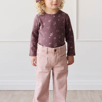 Organic Cotton Modal Long Sleeve Top - Petite Fleur Childrens Top from Jamie Kay NZ