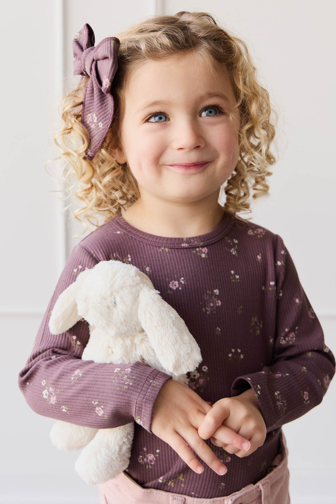 Organic Cotton Modal Long Sleeve Top - Petite Fleur Childrens Top from Jamie Kay NZ