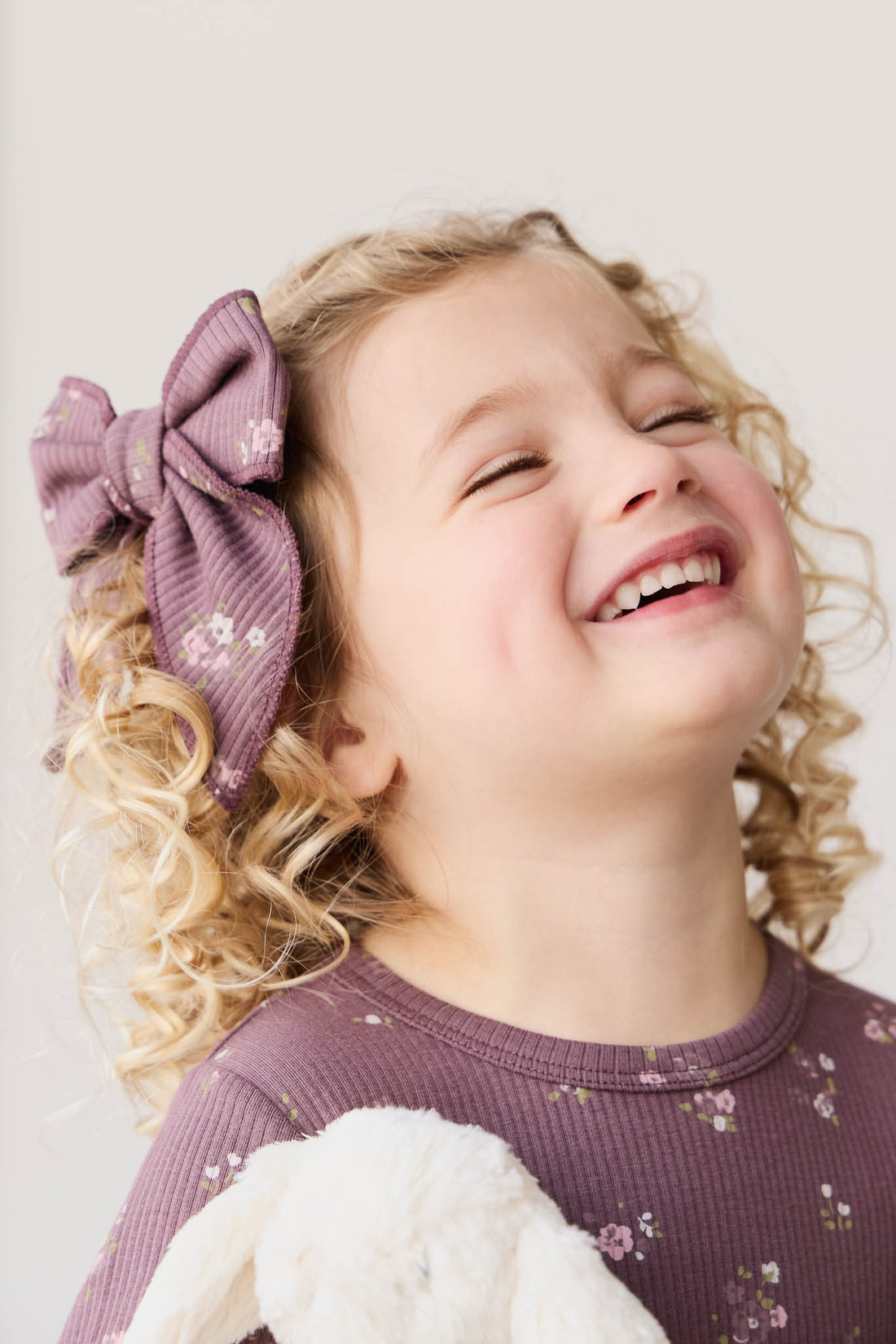 Organic Cotton Modal Bow - Petite Fleur Childrens Bow from Jamie Kay NZ