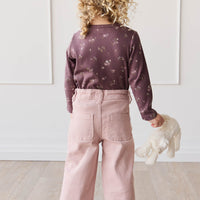 Organic Cotton Modal Long Sleeve Top - Petite Fleur Childrens Top from Jamie Kay NZ