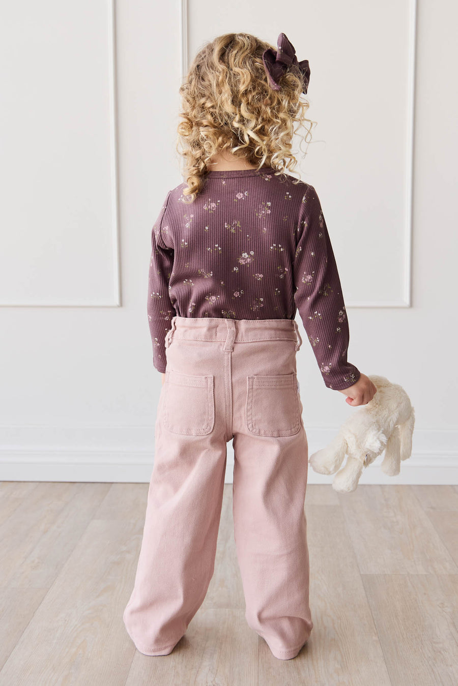 Organic Cotton Modal Long Sleeve Top - Petite Fleur Childrens Top from Jamie Kay NZ