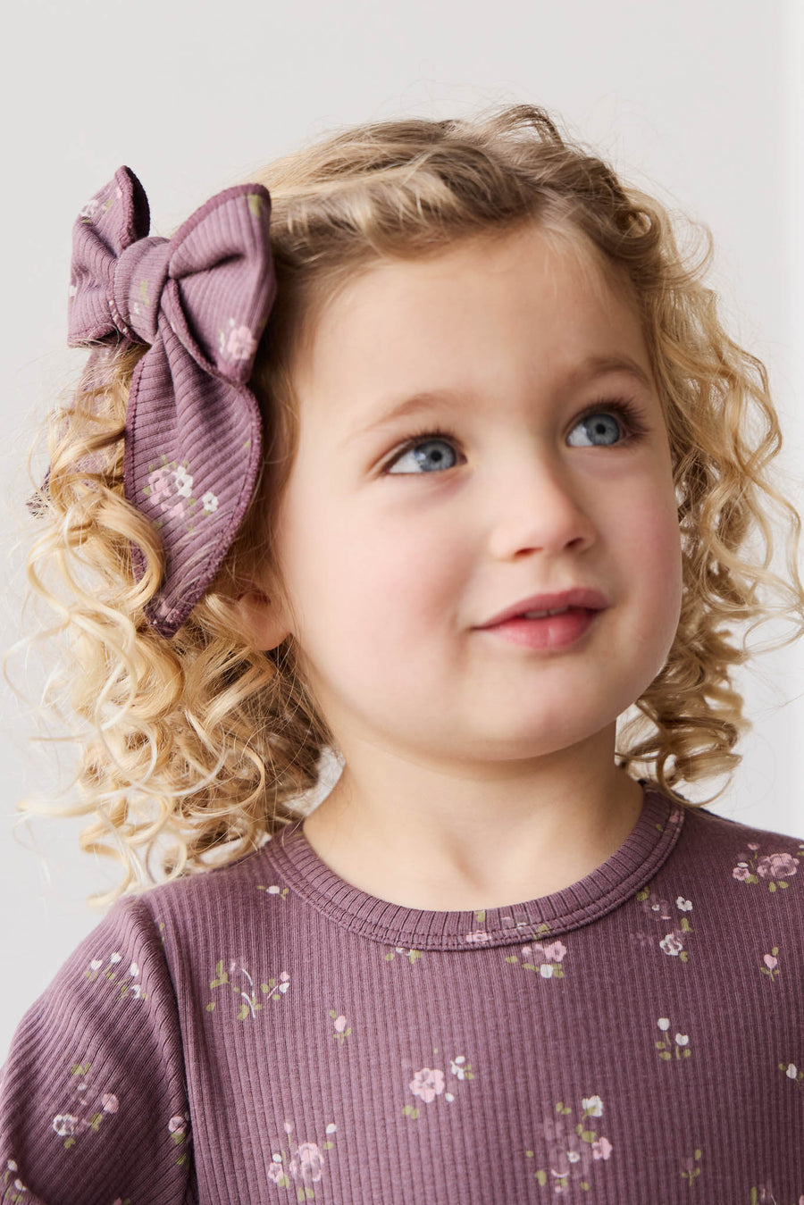 Organic Cotton Modal Bow - Petite Fleur Childrens Bow from Jamie Kay NZ