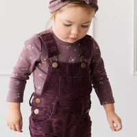 Jordie Cord Overall - Blackberry Childrens Overall from Jamie Kay NZ