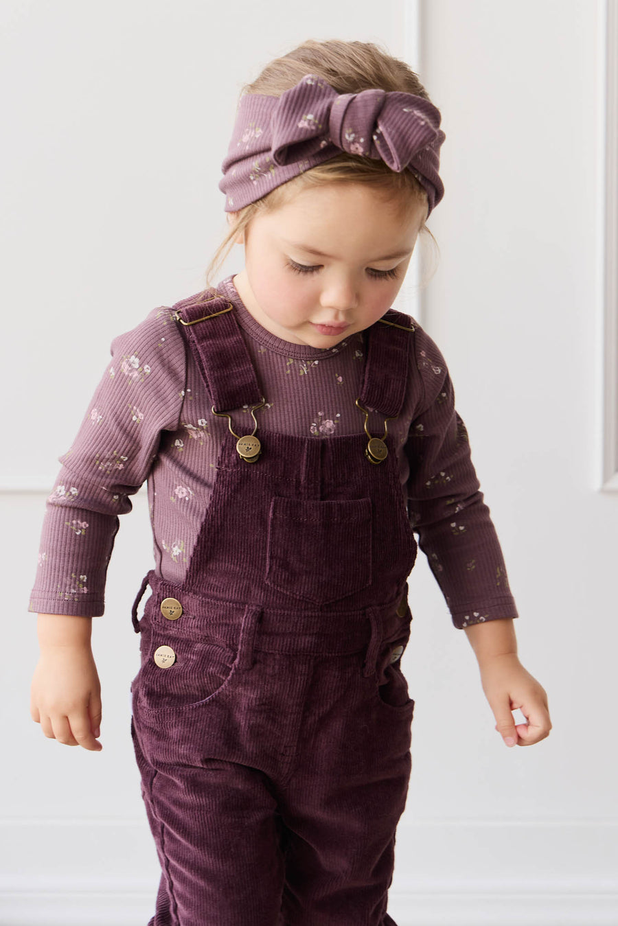 Jordie Cord Overall - Blackberry Childrens Overall from Jamie Kay NZ