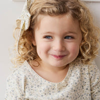 Organic Cotton Long Sleeve Top - Dainty Egret Blues Childrens Top from Jamie Kay NZ