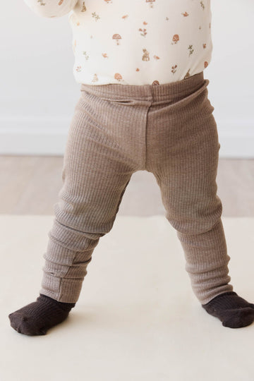 Organic Cotton Modal Legging - Brownie Marle Childrens Legging from Jamie Kay NZ
