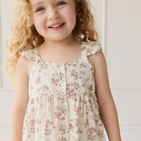 Organic Cotton Leah Top - Selena Blush Childrens Top from Jamie Kay NZ