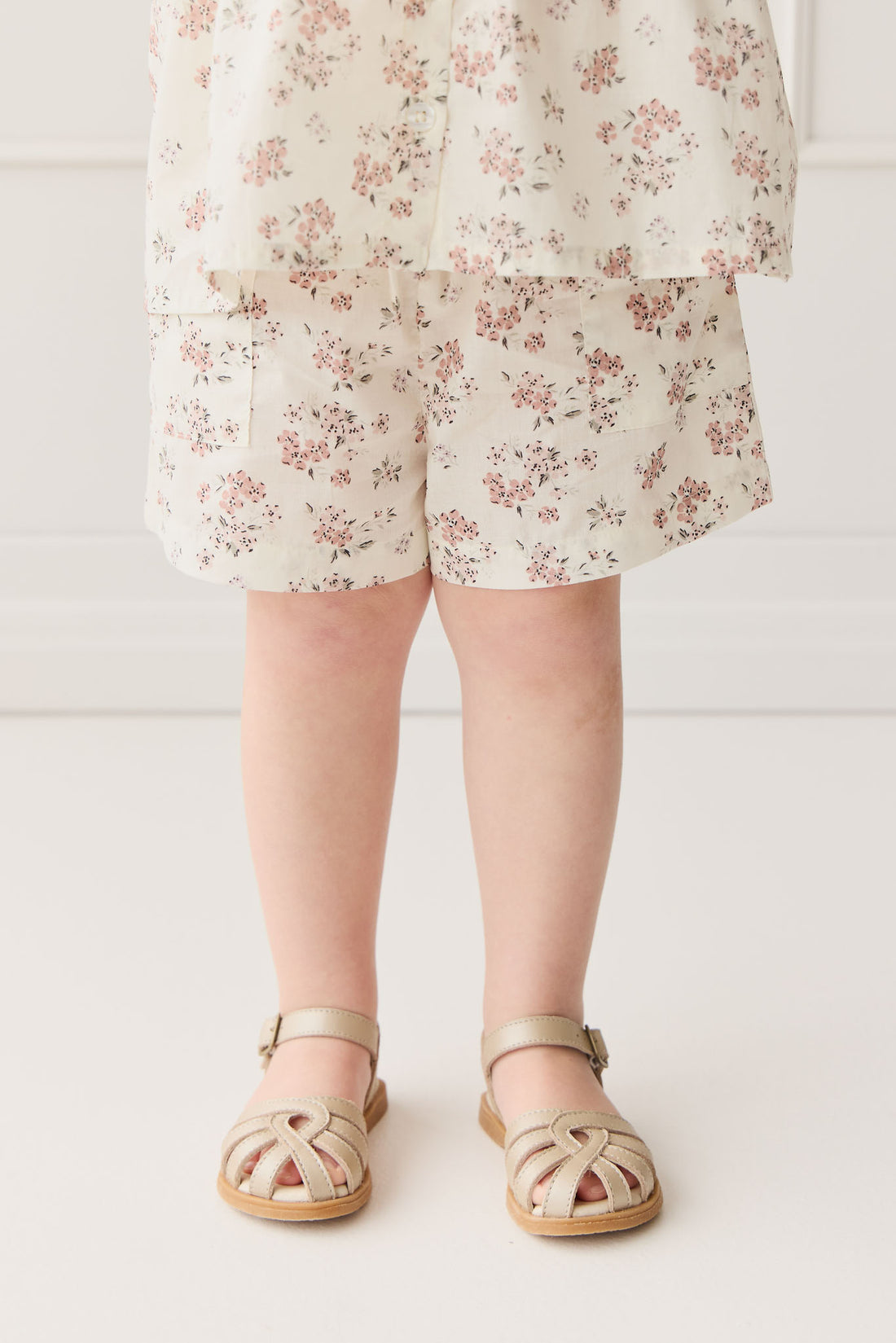 Organic Cotton Emelia Short - Selena Blush Childrens Short from Jamie Kay NZ