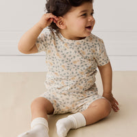 Organic Cotton Skye Short Sleeve Pyjama Set - Freddie Fox Childrens Pyjama from Jamie Kay NZ