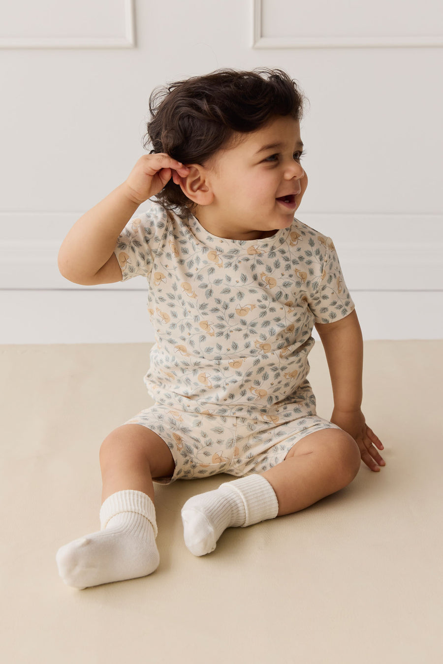 Organic Cotton Skye Short Sleeve Pyjama Set - Freddie Fox Childrens Pyjama from Jamie Kay NZ