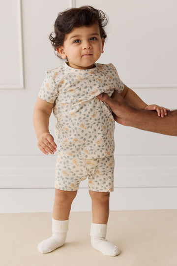 Organic Cotton Skye Short Sleeve Pyjama Set - Freddie Fox Childrens Pyjama from Jamie Kay NZ