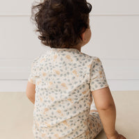 Organic Cotton Skye Short Sleeve Pyjama Set - Freddie Fox Childrens Pyjama from Jamie Kay NZ