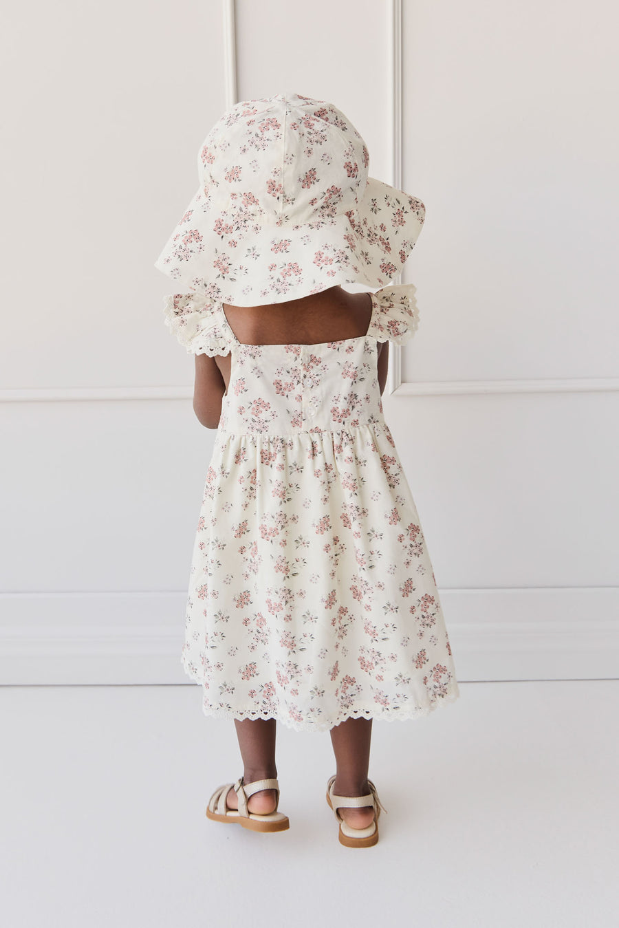 Organic Cotton Elodie Dress - Selena Blush Childrens Dress from Jamie Kay NZ