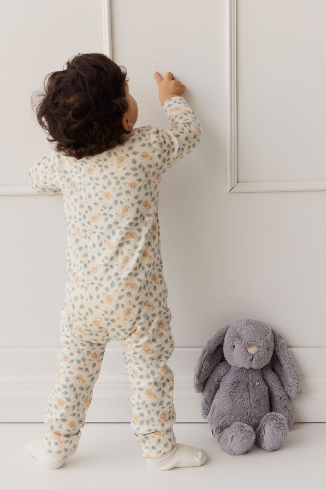 Organic Cotton Reese Zip Onepiece - Freddie Fox Childrens Pyjama from Jamie Kay NZ