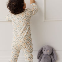 Organic Cotton Reese Zip Onepiece - Freddie Fox Childrens Pyjama from Jamie Kay NZ