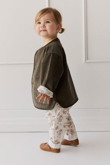 Organic Cotton Elodie Pant - Selena Blush Childrens Pant from Jamie Kay NZ