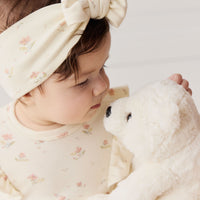 Organic Cotton Headband - Emilia Egret Childrens Headband from Jamie Kay NZ