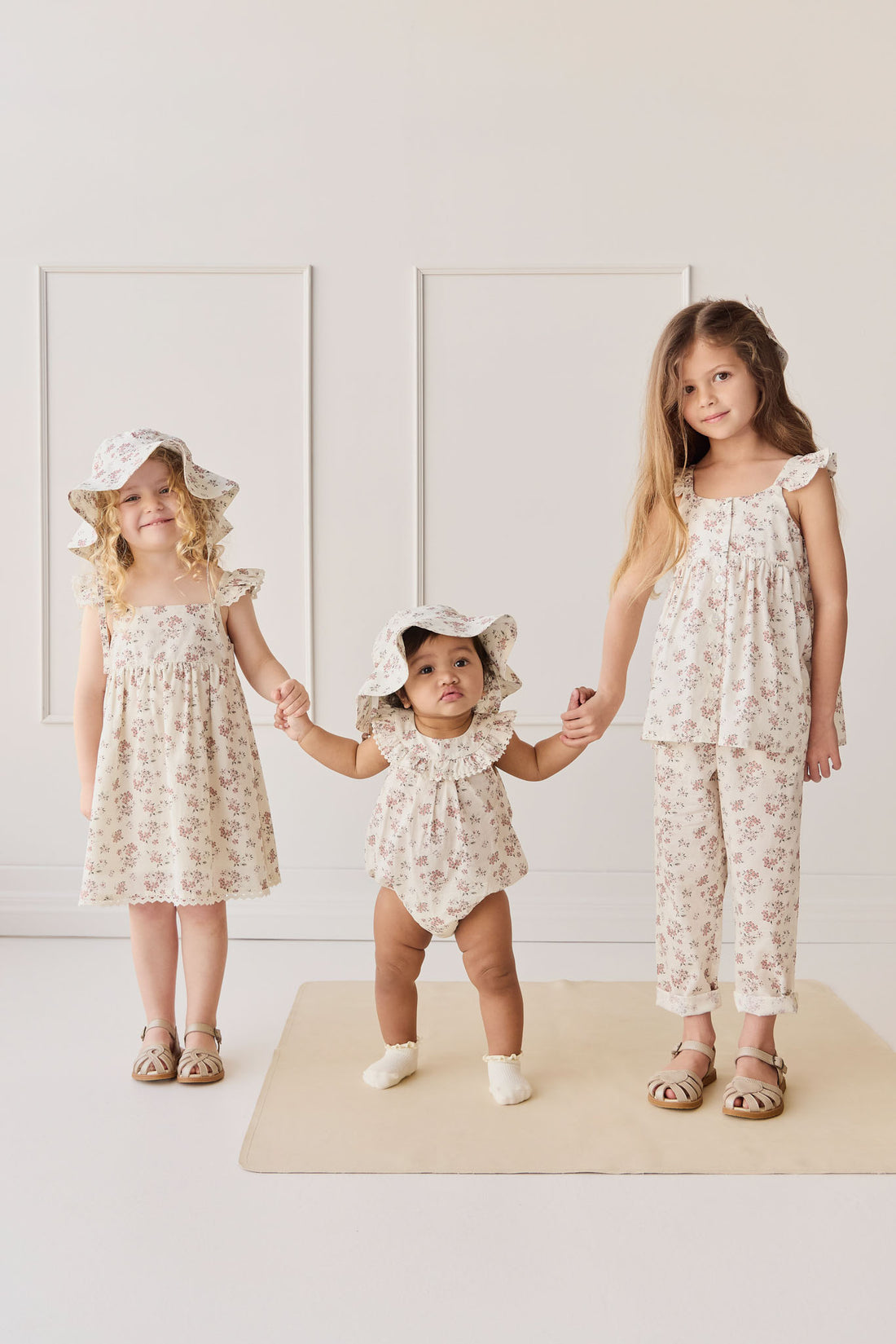 Organic Cotton Elodie Dress - Selena Blush Childrens Dress from Jamie Kay NZ