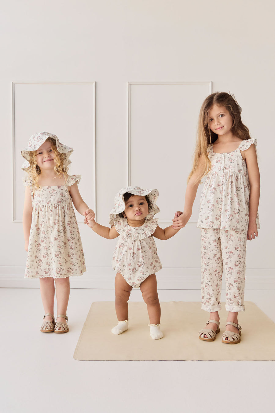 Organic Cotton Leah Top - Selena Blush Childrens Top from Jamie Kay NZ