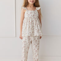 Organic Cotton Leah Top - Selena Blush Childrens Top from Jamie Kay NZ