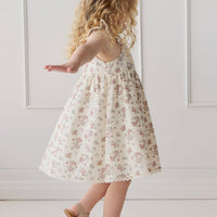 Organic Cotton Elodie Dress - Selena Blush Childrens Dress from Jamie Kay NZ