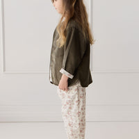 Organic Cotton Elodie Pant - Selena Blush Childrens Pant from Jamie Kay NZ