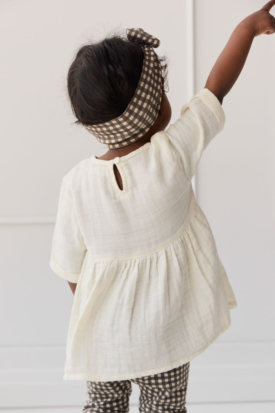 Organic Cotton Muslin Estelle Top - Parchment Childrens Top from Jamie Kay NZ