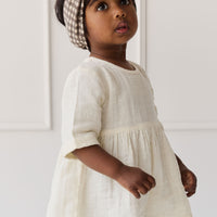 Organic Cotton Muslin Estelle Top - Parchment Childrens Top from Jamie Kay NZ