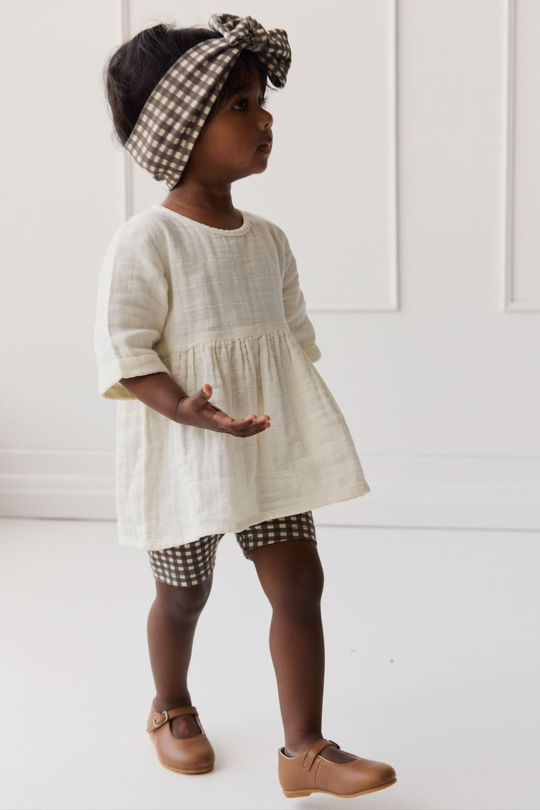 Organic Cotton Muslin Estelle Top - Parchment Childrens Top from Jamie Kay NZ