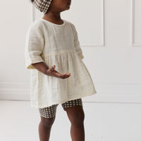 Organic Cotton Muslin Estelle Top - Parchment Childrens Top from Jamie Kay NZ