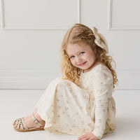 Organic Cotton Tallulah Dress - Emilia Egret Childrens Dress from Jamie Kay NZ