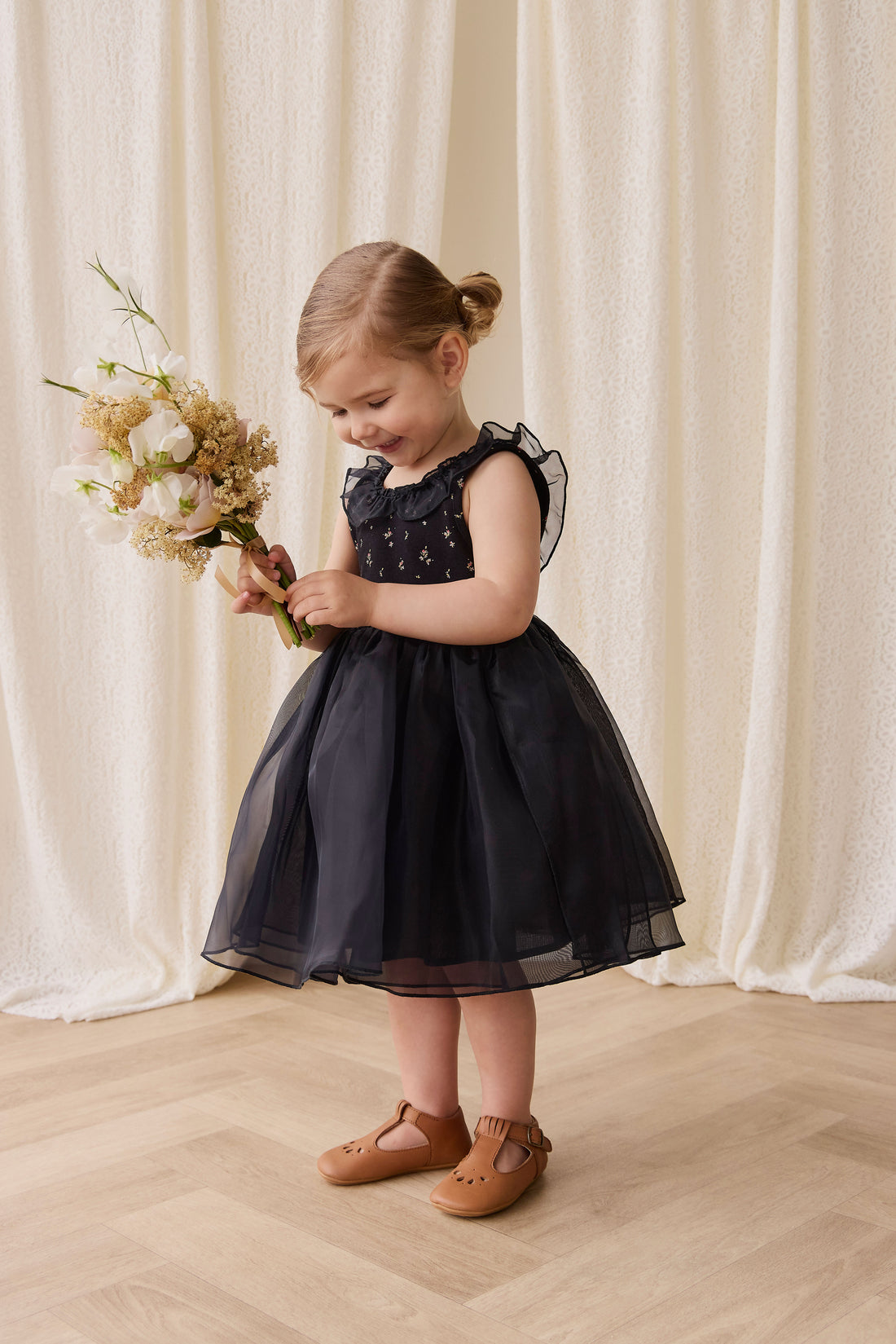Adalyn Dress - Dina Ebony Childrens Dress from Jamie Kay NZ