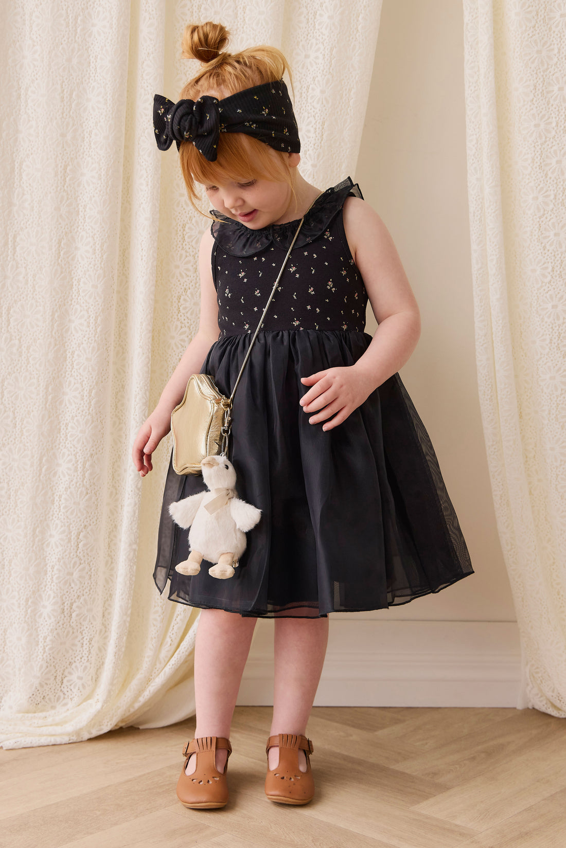 Adalyn Dress - Dina Ebony Childrens Dress from Jamie Kay NZ