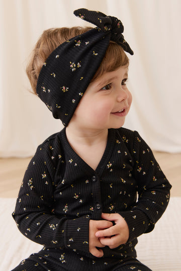 Organic Cotton Modal Cardigan - Dina Ebony Childrens Cardigan from Jamie Kay NZ