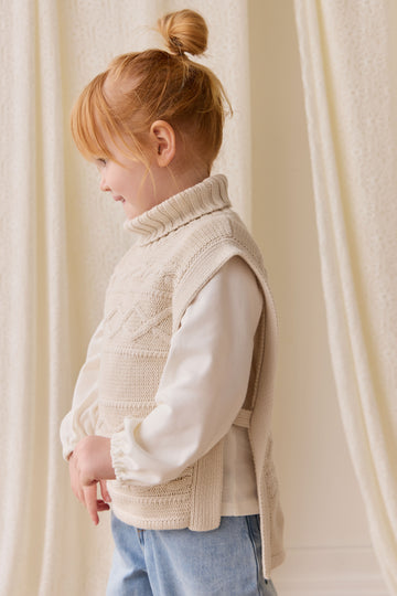 Pima Cotton Augustine Top - Parchment Childrens Top from Jamie Kay NZ