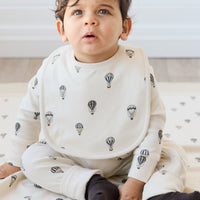 Organic Cotton Reese Zip Onepiece - Montgolfiere Cloud Childrens Onepiece from Jamie Kay NZ