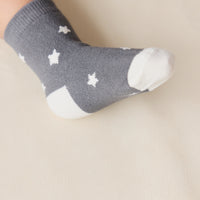 2PK Sock - Twinkle Toes Deep Lava/Lava Childrens Sock from Jamie Kay NZ