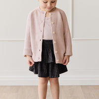 Organic Cotton Ruby Skirt - Gingham Night Childrens Skirt from Jamie Kay NZ