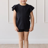 Pima Cotton Ruby Top - Black Bean Childrens Top from Jamie Kay NZ