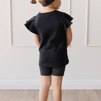 Pima Cotton Ruby Top - Black Bean Childrens Top from Jamie Kay NZ