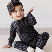 Organic Cotton Frankie Onepiece - Gingham Night Childrens Onepiece from Jamie Kay NZ